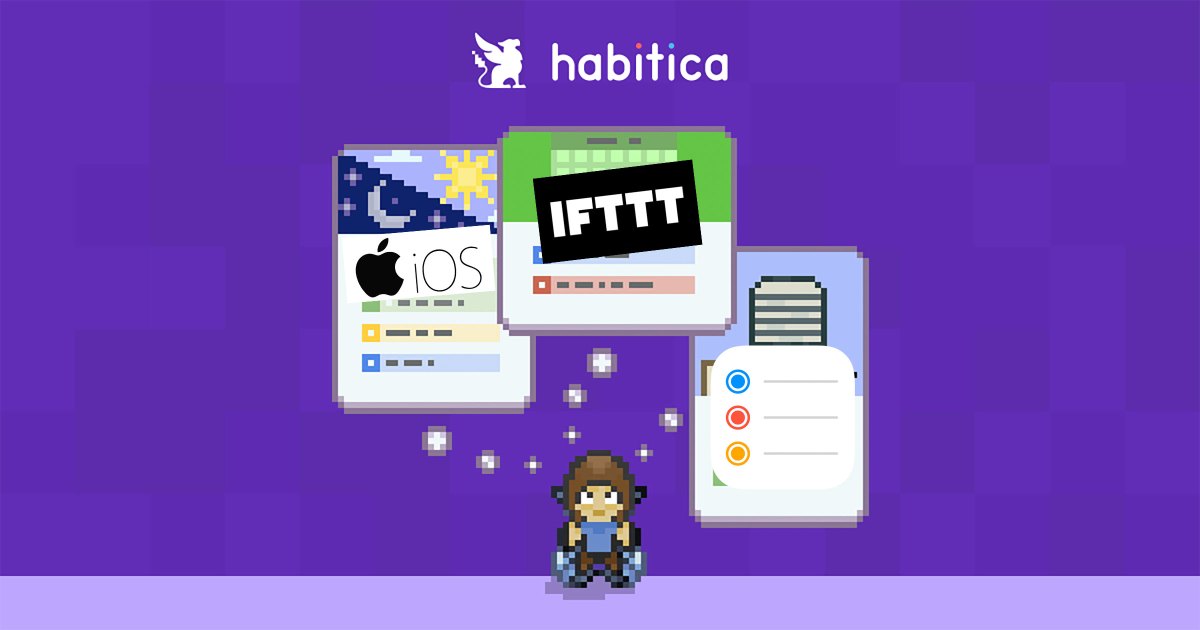 iOS Reminders to Habitica To Do’s via IFTTT